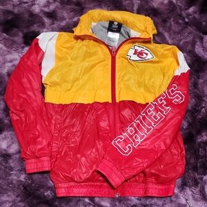 Chiefs Youth Zip-up Windbreaker Jacket